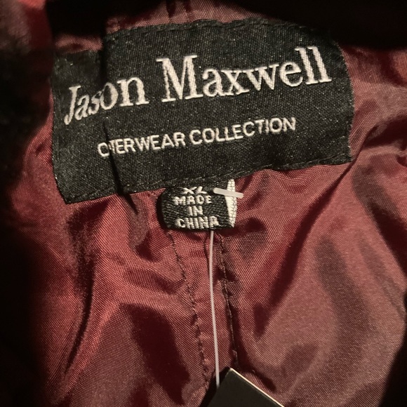 Jason Maxwell NWT Outerwear Faux Fur Around Hood XL Zip Snaps Pockets Drawstring - Picture 11 of 12